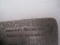 NOS Lewis Buckle Co FARMFEST 1976 America&rsquo;s Salute to Agriculture Belt Buckle