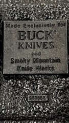 Buck Knives Silver Metal Belt Buckle Antique Finish 1.5in Logo MPN 950536
