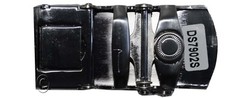 Men&rsquo;s Belt Buckle Auto sliding Self locking ratcheting track line silver buckle