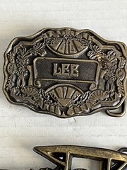 ODEN COLLECTIBLE « LEE » NAME MEN&rsquo;S MAN&rsquo;S BELT BUCKLE BRONZE FREE SHIP USA