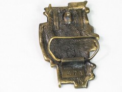 Vintage Railroad Caboose Belt Buckle Brass Train 1979 Chicago Limited Edition