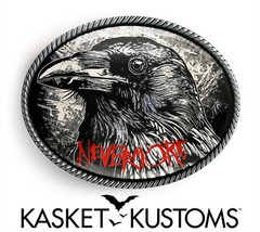 Raven Nevermore Belt Buckle – Handmade Halloween Belt Buckle – 992