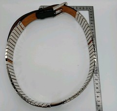RARE Authentic Louis Vuitton Belt Black Metal STUNNING 30 Waist