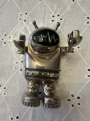 Chrome Belt Buckle Outer Space Suit Man Alien Astronaut
