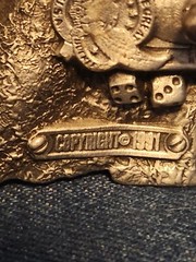 Vintage – Lady Luck – Belt Buckle – Dragon Designs – 1991