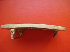 Vintage Kenneth Reid Southwest Wood and Brass Belt Buckle