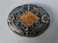 Real Rattlesnake Insert Belt Buckle SSI Made in USA