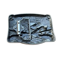 Creatively Relief Guns&Eagle Pattern Buckle Belt DIY Components