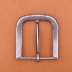 Alloy Prong Pin Clip Buckle Men Leather Belt Replacement Old Silver Belt Buckle