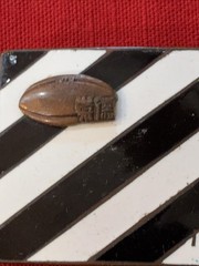 Black And White Striped Belt Buckle 1952 Football Referee Buckle