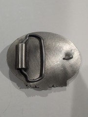 Lone Star Semi Truck belt buckle vintage silver