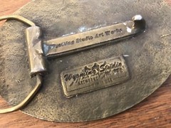 Flint Engineering Construction Safety Award Metal Belt Buckle