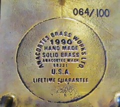 AMOCO PRODUCTION CO Oilfield Pipeline USA 1990 Belt Buckle Lt Ed Anacortes Brass