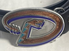 Arizona Diamondbacks Pewter Belt Buckle 56 in Belt 2005 Great American Products