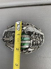 I&rsquo;M PROUD TO BE AN AMERICAN VETERAN Belt Buckle XLNT! **FAST SHIP** MADE IN USA!