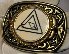 Vintage Masonic Freemason Royal Master Belt Buckle Mason Buckle