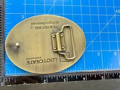 TM & 2016 WWE Wrestler Dean Ambros Lootcrate Exclusive Gold Belt Buckle