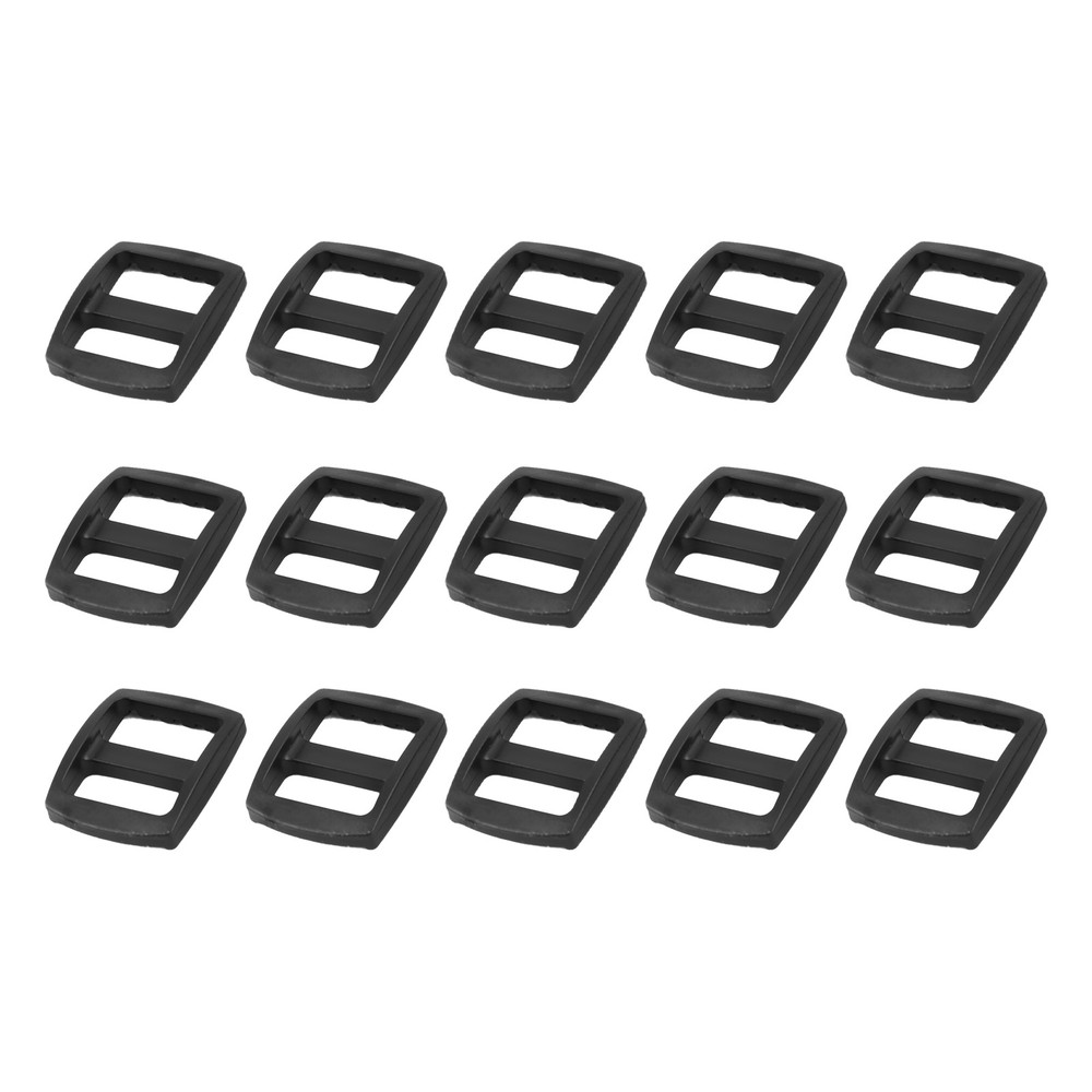 Bag Belt Glide Buckle (1.5cm/0.6&Prime;) 15Pcs, Plastic Adjustable Buckle Fasteners