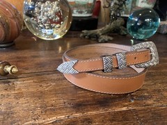 Douglas Magnus James Reid Style Sterling Silver Belt Buckle 33-35-1.25”🐂✅