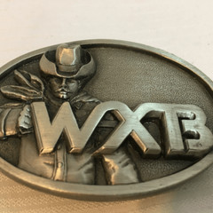 Vintage 1985 Idea Craft Limited Edition Silver Tone Belt Buckle WXB 3&Prime; x 2.2&Prime;