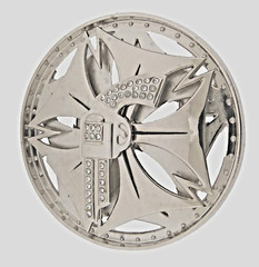 Spinner Gun Belt Buckle Silver Chrome Metal Western Real Cowboy Men Style Rodeo