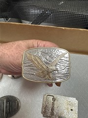 Six Vintage Bird Belt Buckles Eagle