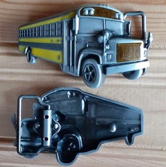 School bus car belt buckle