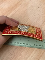 Western Buckle Gold Silver Red Horse Rider Cowboy Fit 2 » Hebilla Vaquero