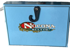 Nocona Mens Belt Buckle 3.5 x 2.5 in Cowboy Horse Cross Western Silver 1.5
