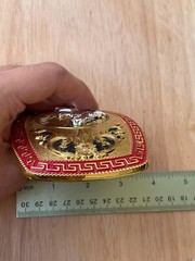 Western Buckle Gold Silver Red Horse Head Buckle Cowboy 2 » Hebillas Vaqueras