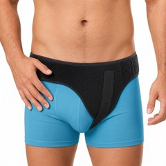 Hernia Belt for Men Inguinal Support | Groin or Lower Medium, Black
