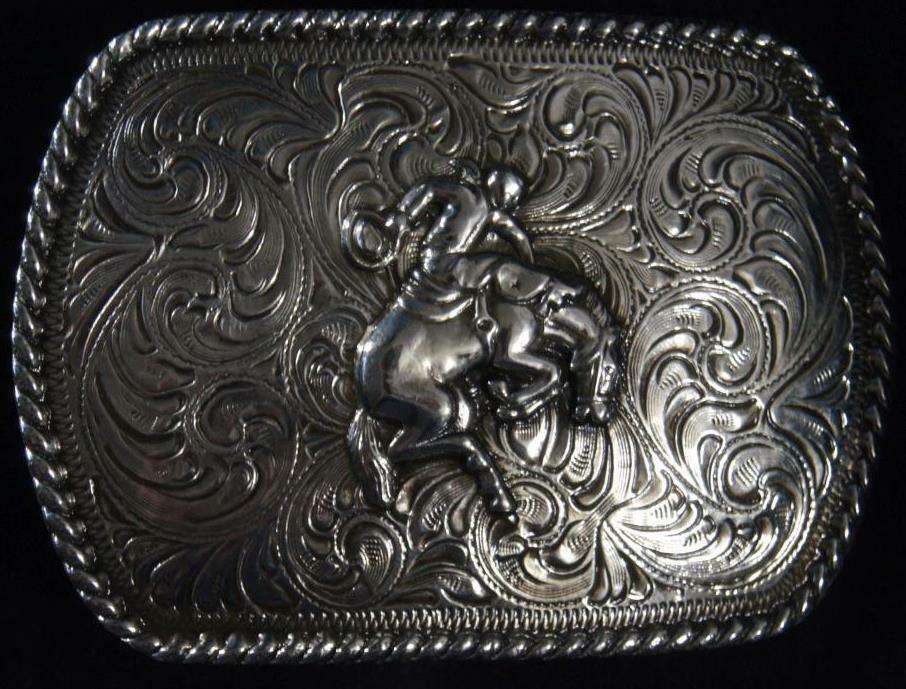 Crumrine Western Bucking Bronc Bronco Belt Buckle C10109
