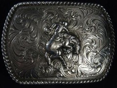 Crumrine Western Bucking Bronc Bronco Belt Buckle C10109