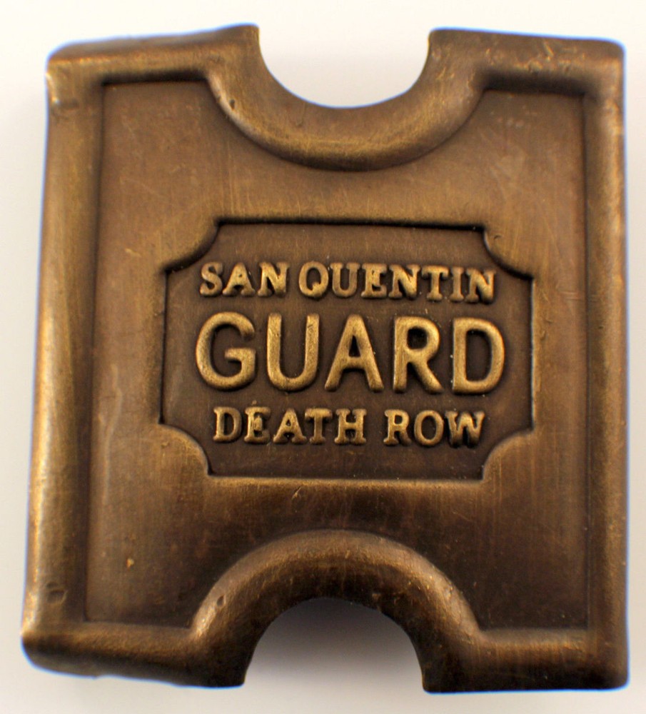 Anson Mills Belt Buckle San Quentin Guard Death Row Solid Brass Reenactments