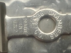 Vintage NOS Chrome Rodeo Style Belt Buckle by Chambers Belt Co Made in USA