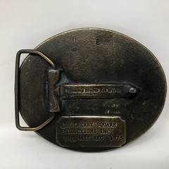 VTG Mulberry Square Productions Belt Buckle Benji Movies Wyoming Studio Art Work