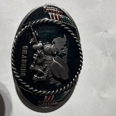Bergamot Brass Works R-42 Oval USA Flag Sea Bees Belt Buckle 1.75&Prime; Made in USA