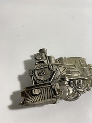 original 1981 Great American Buckle Co. Train Belt Buckle # 275 Made in the USA