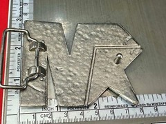 Mecca Vintage Clothing Line Textured Silver Color Belt Buckle