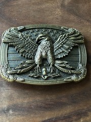 AMERICAN EAGLE Belt Buckle Metal Zinc Alloy Vintage Men Premium Christmas Gift