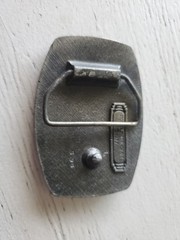 Vintage 1977 Indiana Metal Craft Tennis Belt Buckle Racquet Sports Court