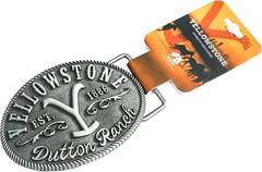 Yellowstone Dutton Ranch Y Logo Established 1886 Kevin Stner Belt Buckle 66-57,