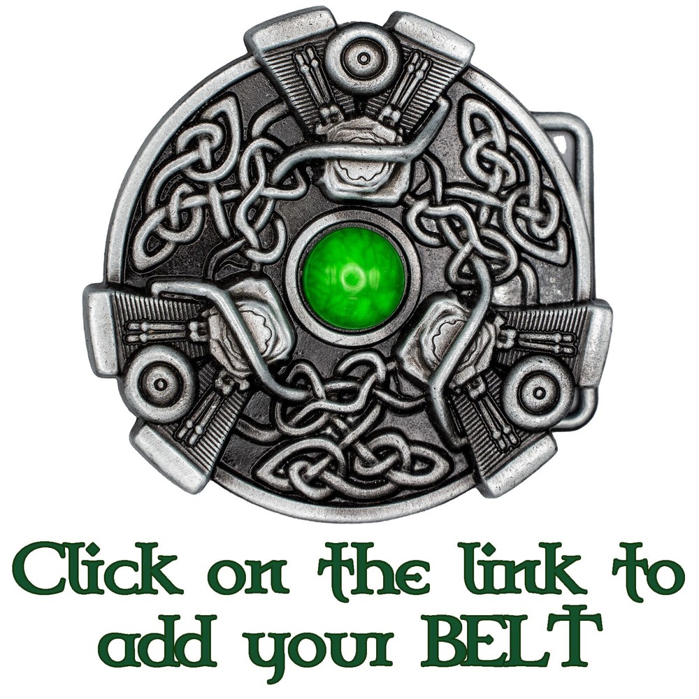 Celtic Cross Knotwork Bike Engine Belt Buckle Biker Metal Gothic Viking
