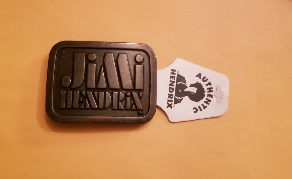 BUCKLE /BELT- JIMI HENDRIX – AMERICAN ROCK GUITARIST 4&Prime;X3&Prime; – 3D RAISED LETTERS