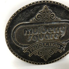 VTG Mulberry Square Productions Belt Buckle Benji Movies Wyoming Studio Art Work