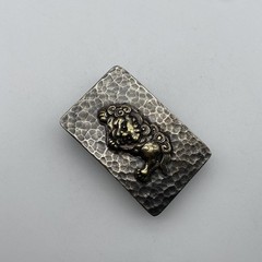 Vintage Old Silver Buckle,Mythology Kirin- Auspicious Beast,Belt Hardwares