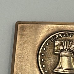 Vintage Liberty Bell Bicentennial 1776-1976 Brass Tone Belt Buckle Americana