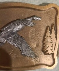 Belt Buckle Mens Flying Duck