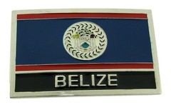 12 Pcs Belt Buckles Wholesale Lot Belize Central American Flag City Map Western