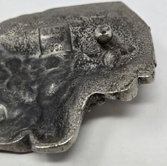 VINTAGE BIG RIG 3D PEWTER METAL BELT BUCKLE TRUCKER TRUCKING MADE IN USA MEN OS